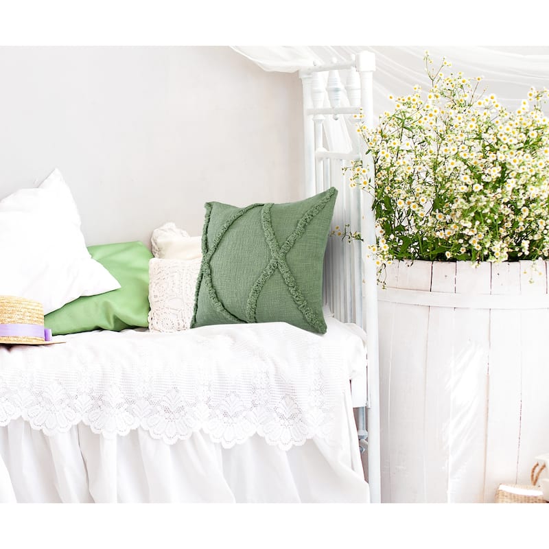 Sevita Flatwoven Cotton Throw Pillow, Set of 2
