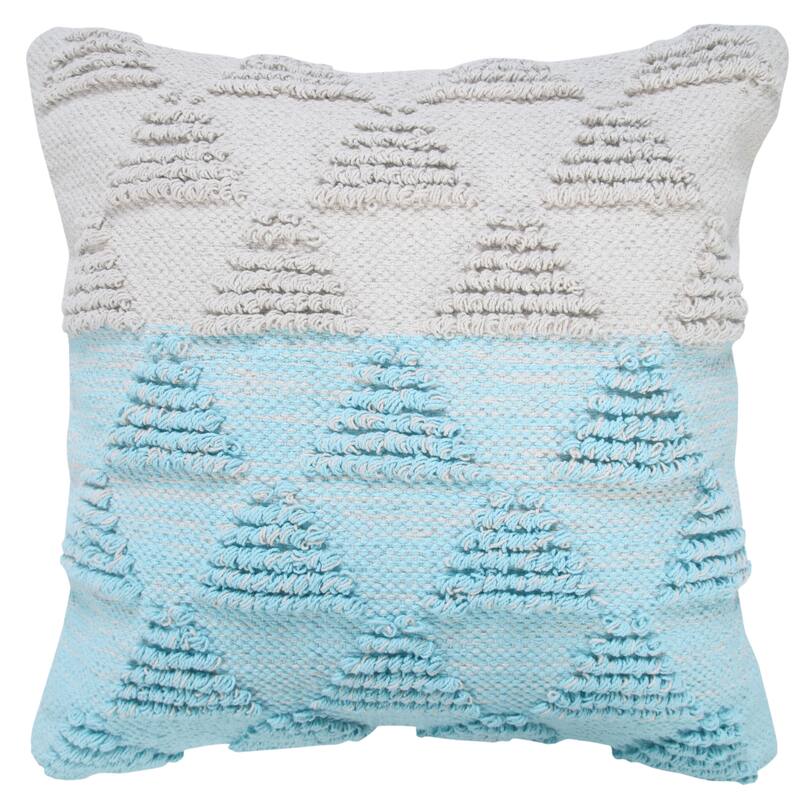 Sevita Contemporary Textured Diamond Cotton Throw Pillow