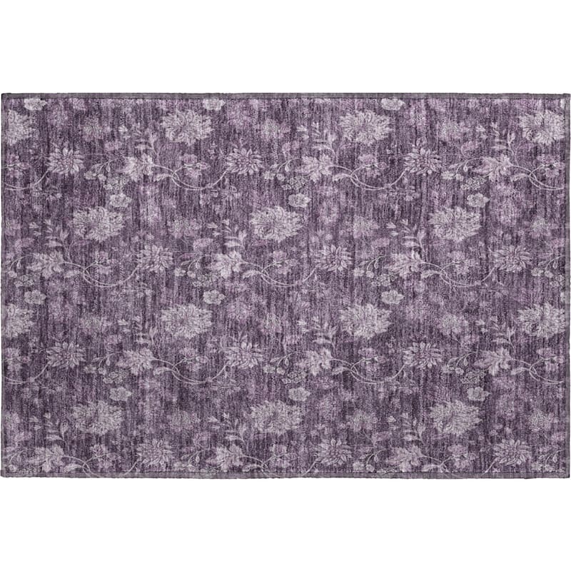 Premium Washable Super Soft Floral Borderless Mayfield Rug