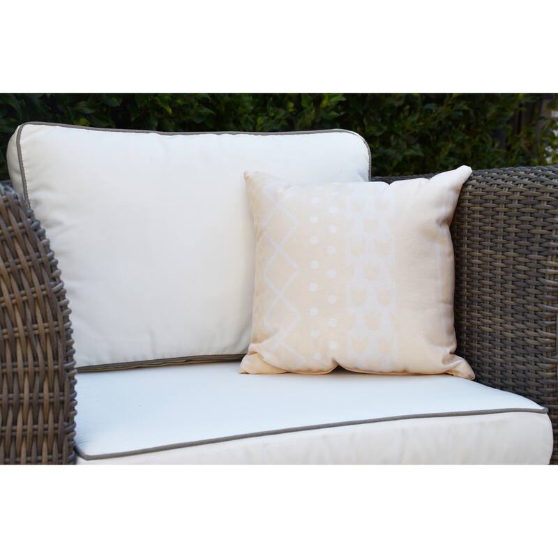 20 x 20 inch Pattern Stripe Outdoor Pillow