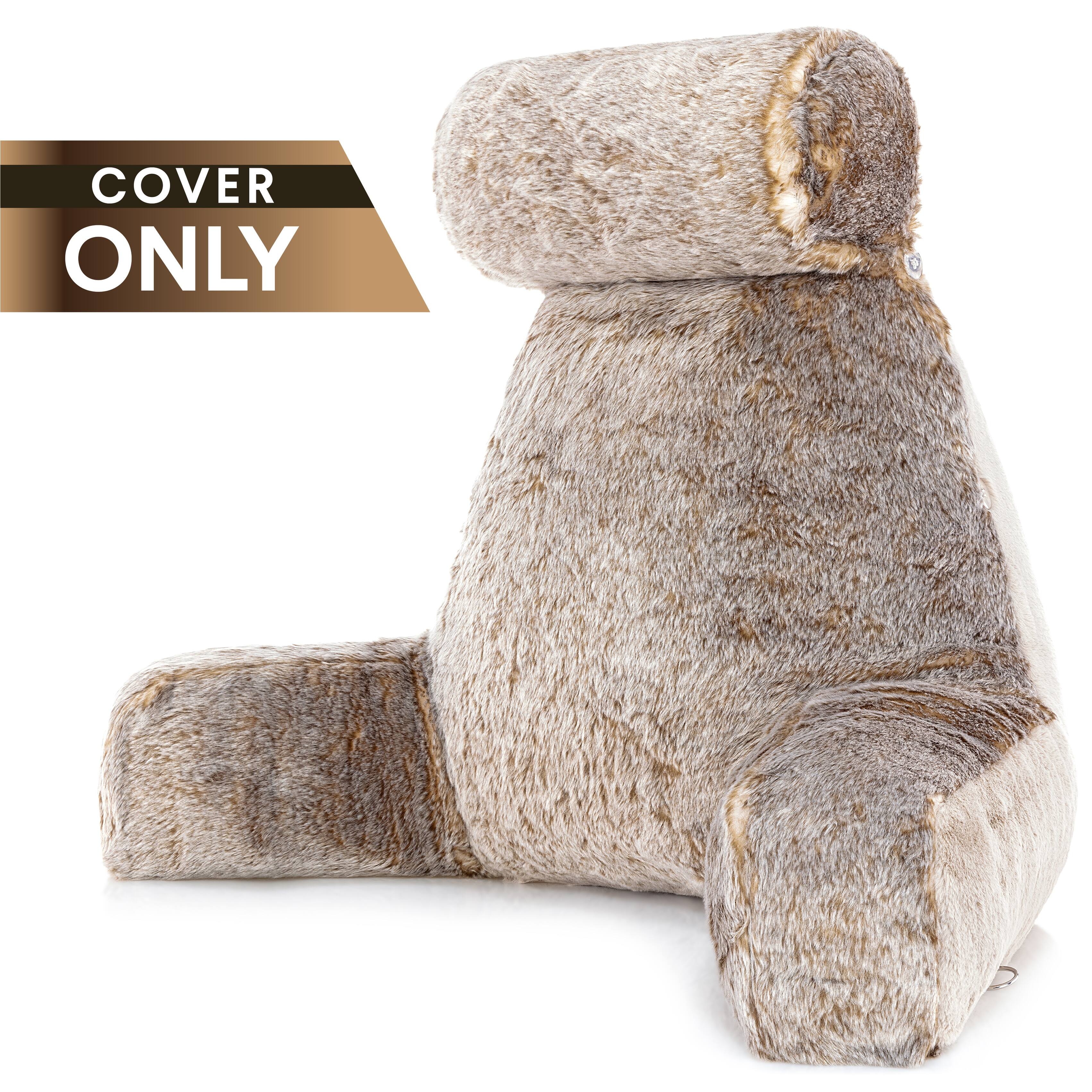 XXL Husband Pillow Cover Only Ulra Rare Baby Chinchillas Fur Backrest