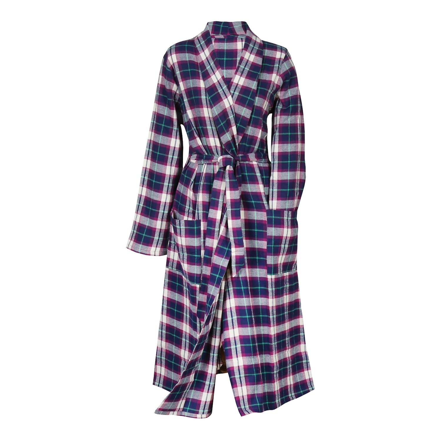 chinese dress ladies Women's Flannel Robe Black-White / X-Small main image 1