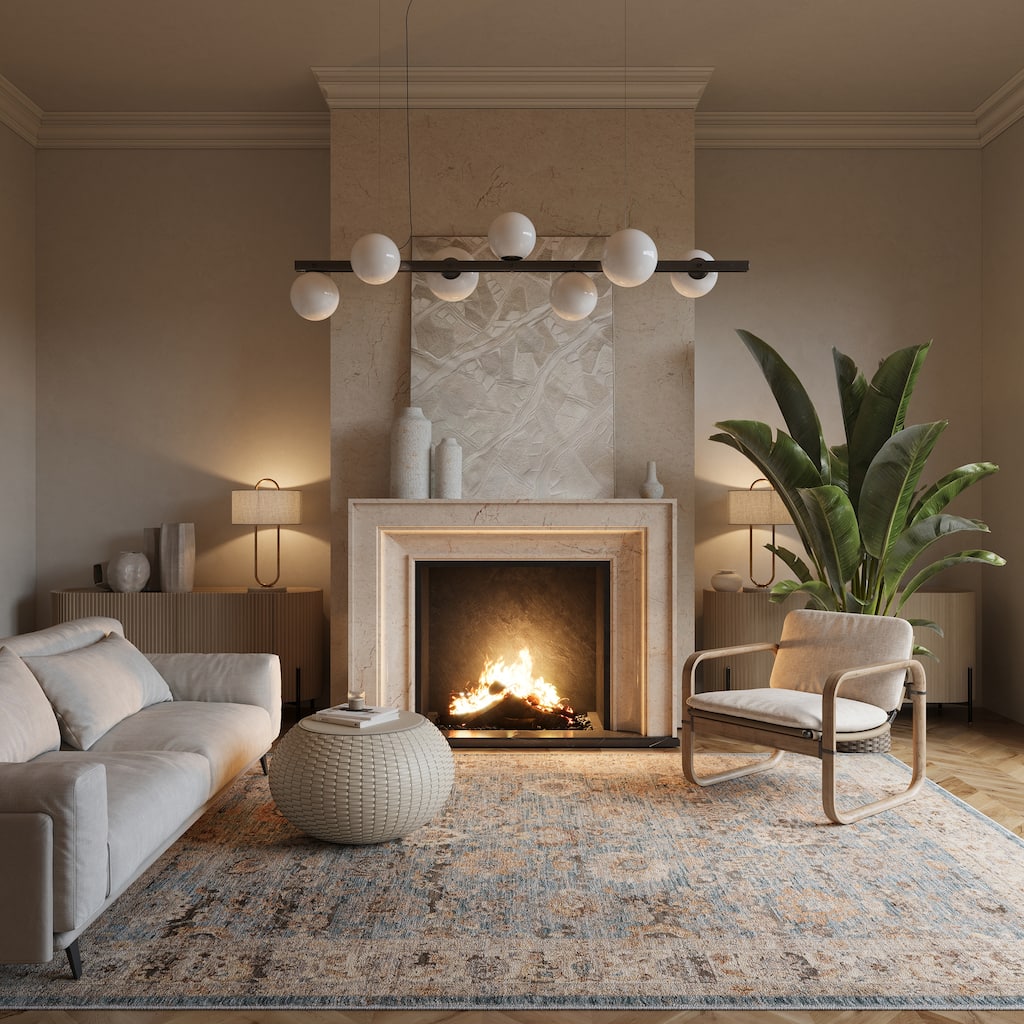 Nuloom Zerivah Traditional Vintage Floral Area Rug