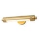 preview thumbnail 8 of 10, 18.5" Mid-Century Modern Brushed Brass Rotatble Cylinder LED Vanity/Picture Light with Milk White Round Tube Shade