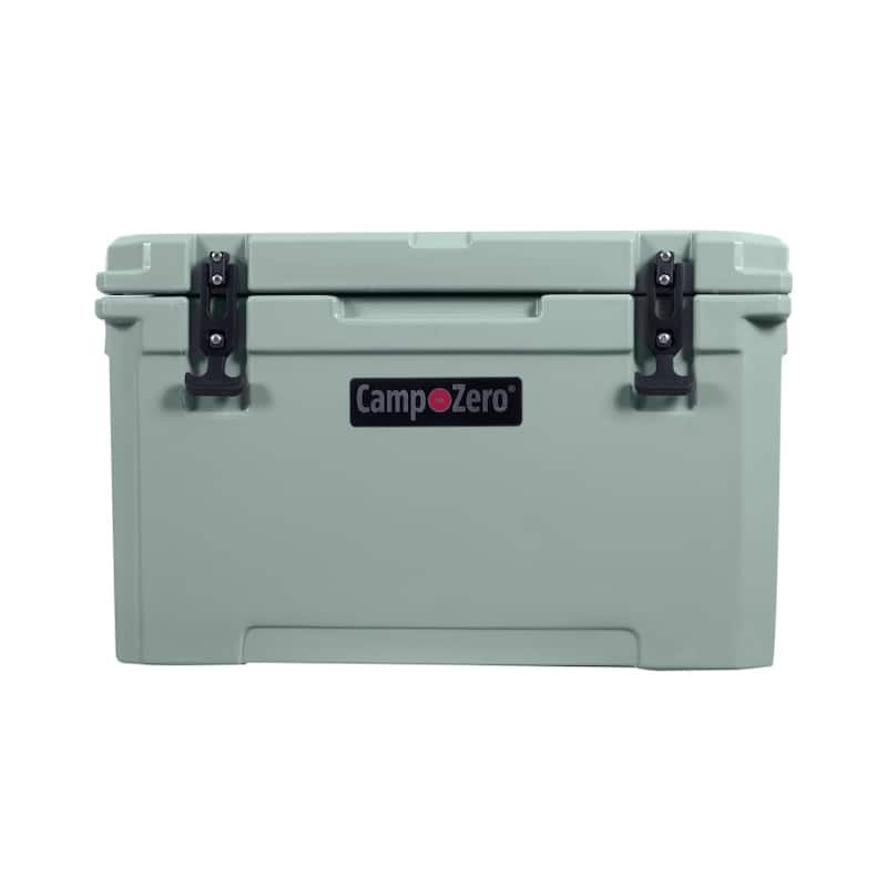 CAMP-ZERO 40L 42 Quart Premium Cooler With Molded-In Drink Holders - Green