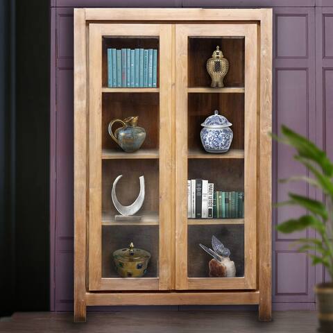 Chic Teak Recycled Teak Wood Solo Cupboard / Bookcase