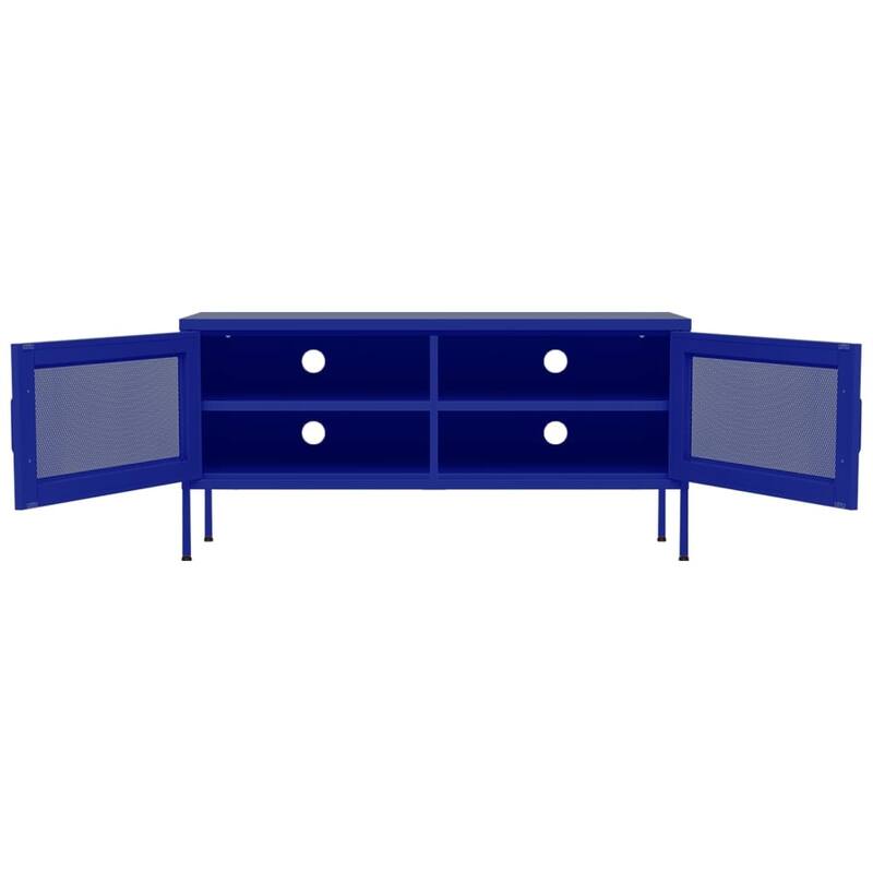vidaXL TV Stand TV Unit Sideboard Home TV Console Media Unit Cupboard Steel - 41.3" x 13.8" x 19.7"