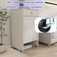 preview thumbnail 12 of 13, Anmytek Robot Vacuum Storage Cabinet with Drawer and Wheels Adjustable Charging Station Organizer