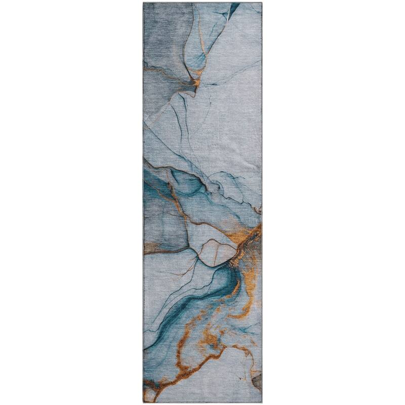 Premium Washable Super Soft Modern Crackle Mayfield Rug