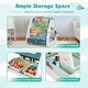 preview thumbnail 20 of 29, 3-In-1 Double Sided Magnetic Dry-Erase Board with Stool and Flipped Writing Desktop - 22" x 21.5" x 25"