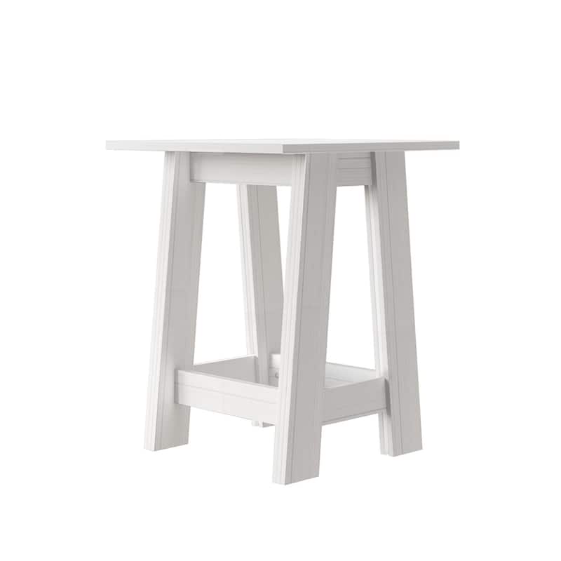 CraftPorch Rustic 2-Pieces End Tables with Coffee Table