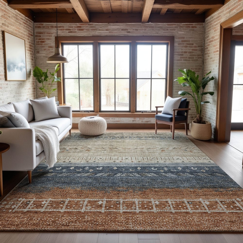 Premium Washable Super Soft Modern Tribal Mayfield Rug