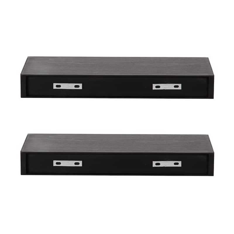 Kate and Laurel Havlock Wood Shelf Set