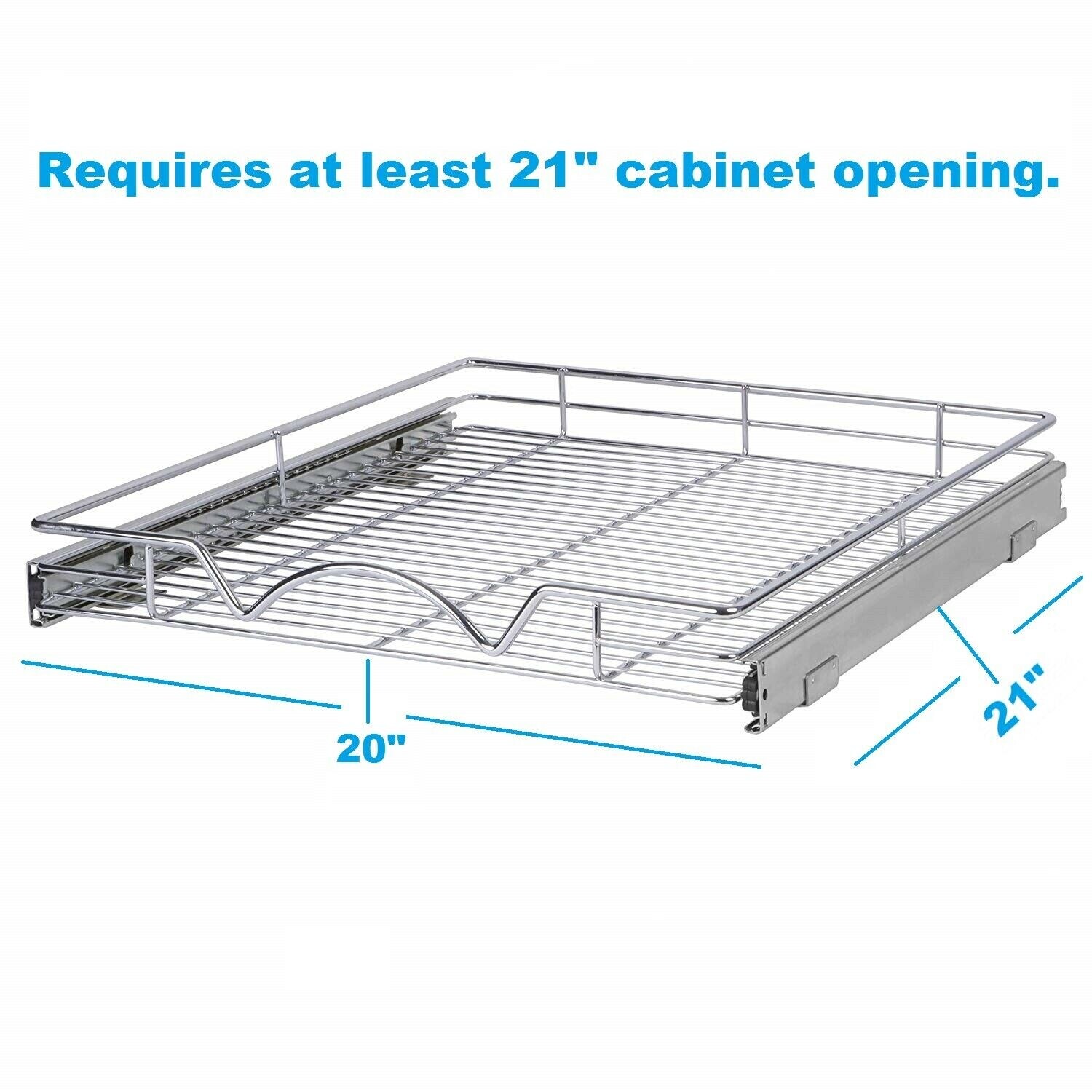 Shop Slide Out Cabinet Organizer 20 W X 21 D Minimum 21 Cabinet Opening Overstock 28123795