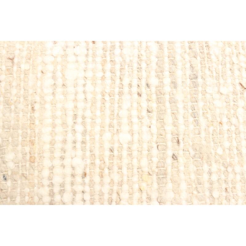 ECARPETGALLERY Braid weave Sienna Tan Wool Rug - 5'1 x 7'10