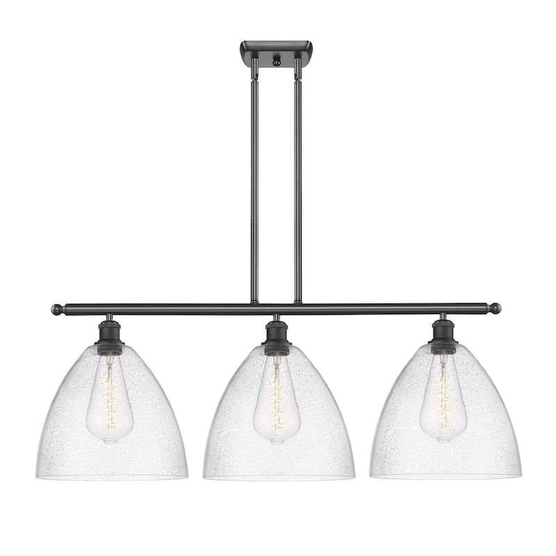 Innovations Lighting 516-3I-14-39 Bristol Linear Bristol 3 Light 39" - Matte Black / Seedy