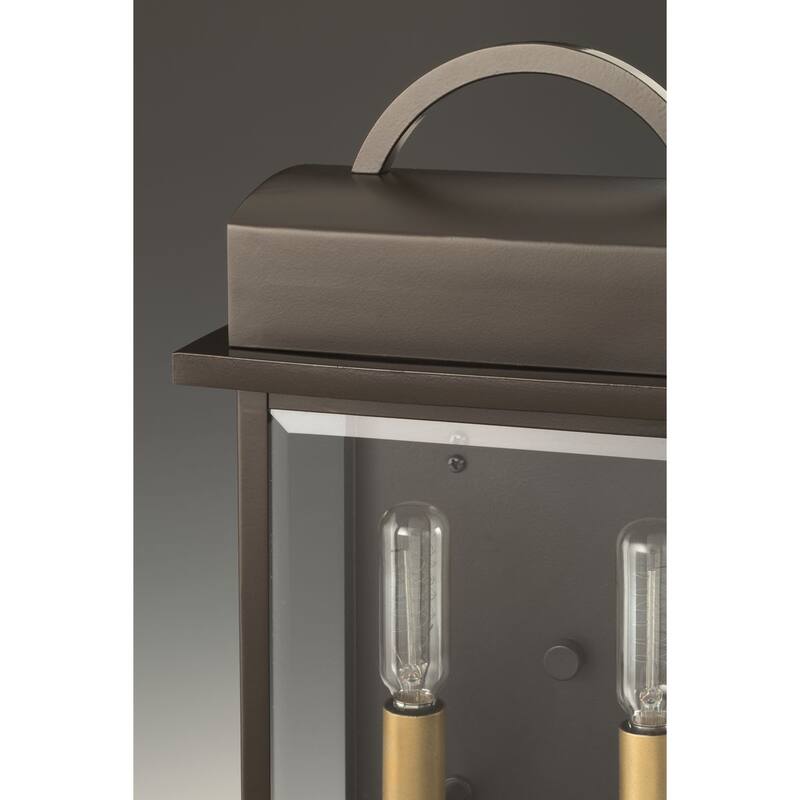Progress Lighting Santee Two-light Aluminum Small Wall Lantern
