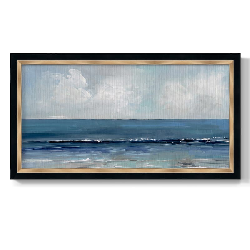 Blue Seas Premium Framed Canvas- Ready to Hang