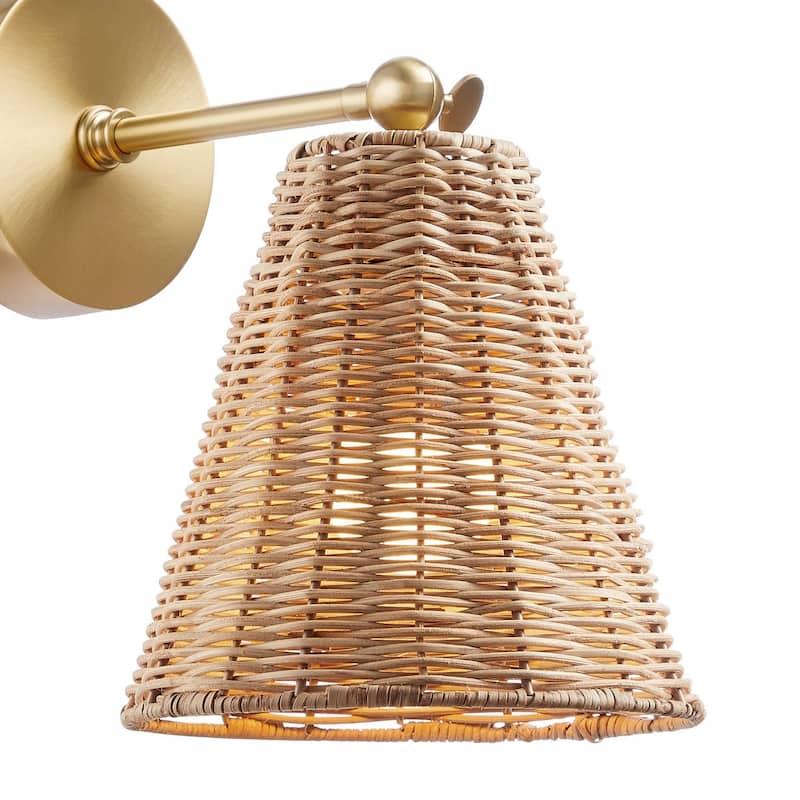 Wall Sconce in Natural Brass