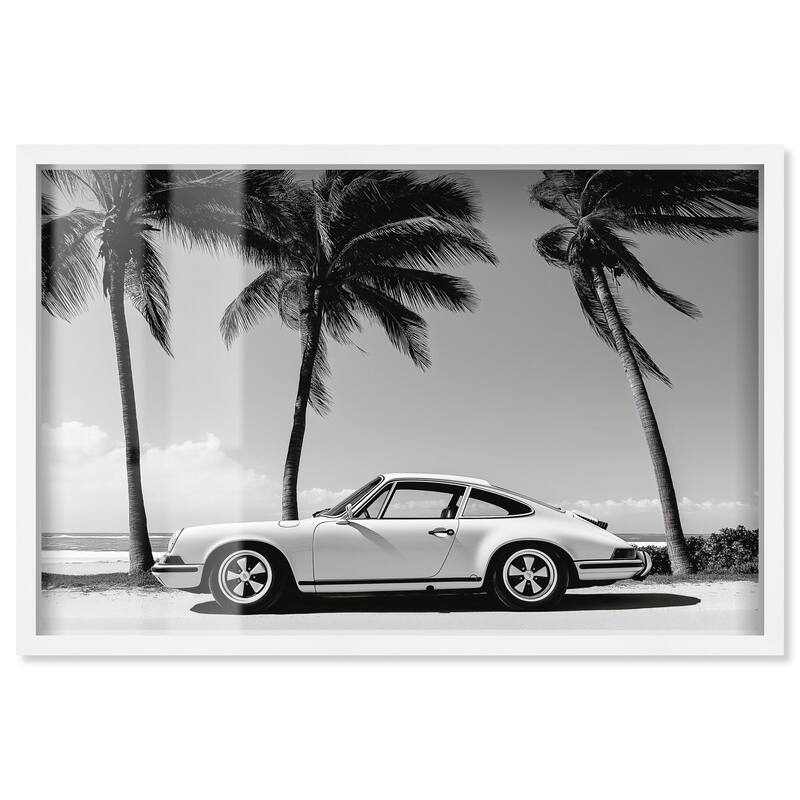 Analog Vintage Car Shadowbox by Art Remedy - White - 30" x 20"