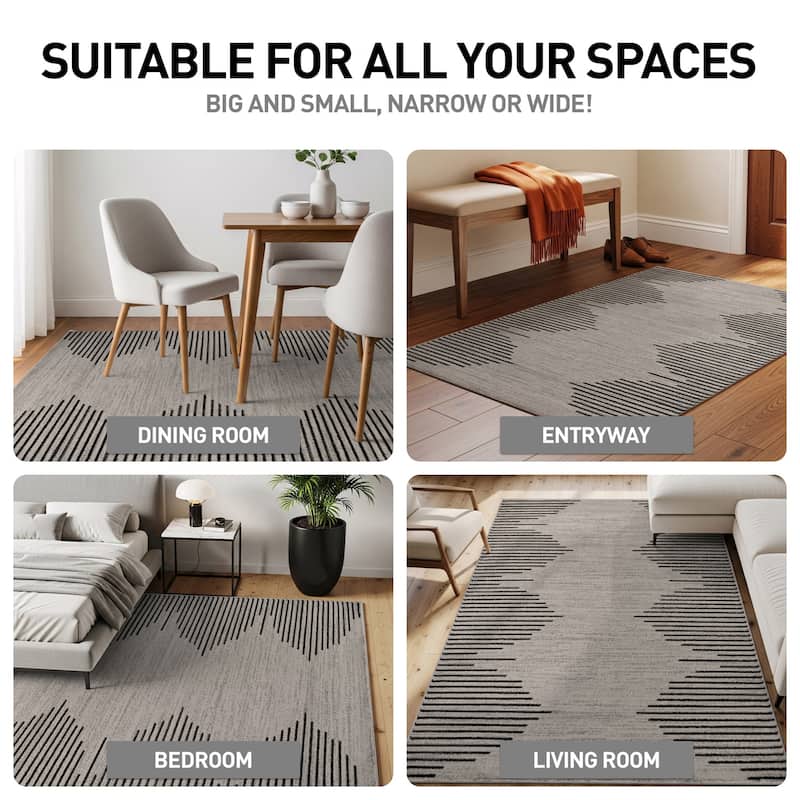 Bohemian Stripe Area Rug