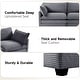 preview thumbnail 130 of 150, Corduroy Sectional Sofa with Removable Ottomans & Ultra-soft Cushions for Living Room & Bedroom