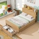 preview thumbnail 12 of 19, Full Size Wooden Storage Platform Bedframe with Headboard & Drawers
