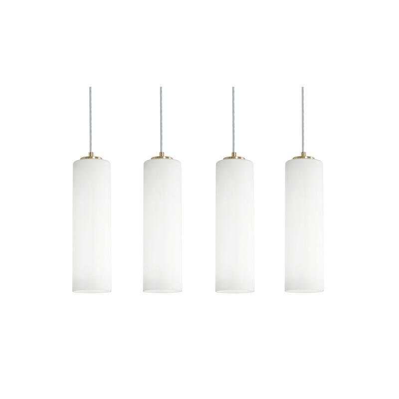AFX LEOP0412MBLNR4 Leo 4 Light 36" Wide Multi Light Pendant - Light Antique Brass