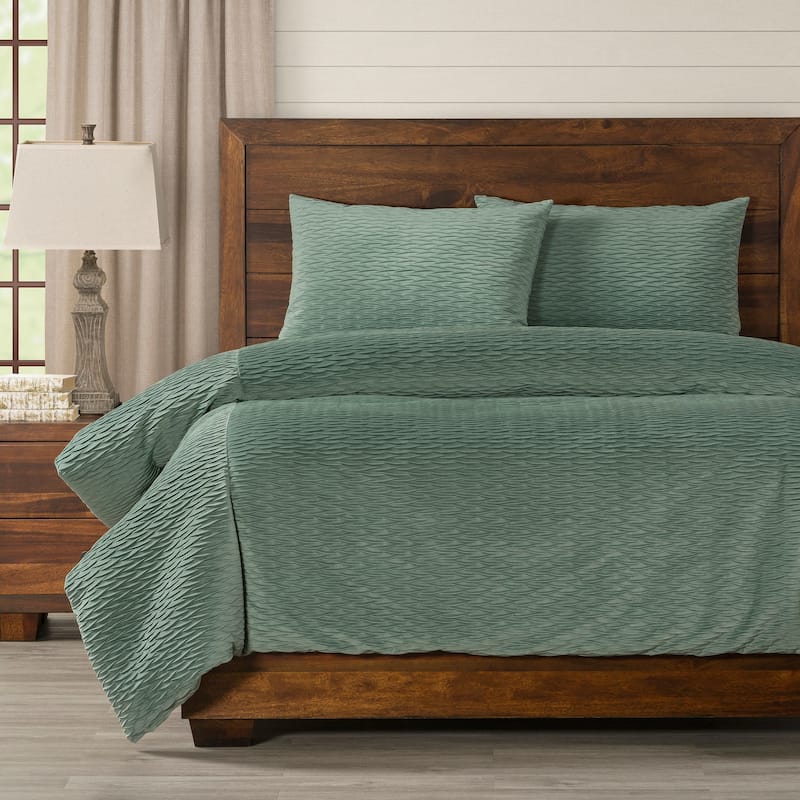 Smithsonian Fluctuate Duvet Set - Fluctuate Arctic - California King - 3 Piece