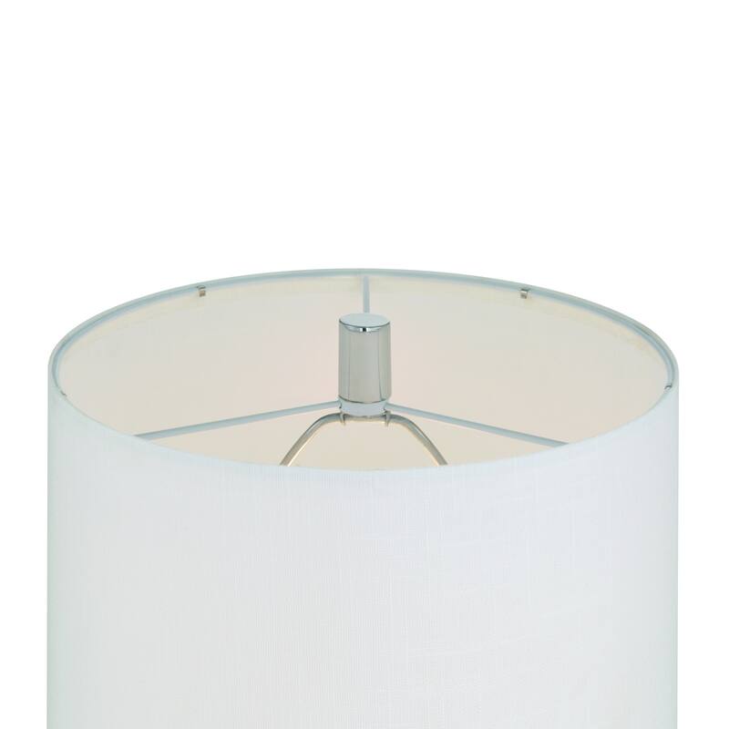 Acroma 62.2" Modern LED Bright Floor Lamp with White Fabric Drum Shade