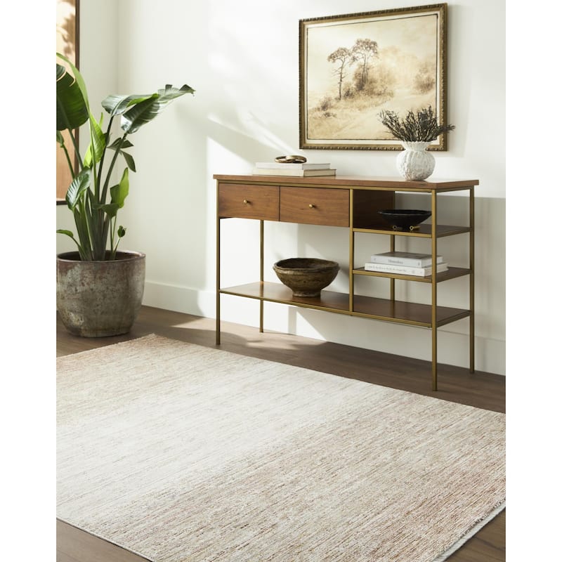 Livabliss Mansfield Traditional Area Rug - Dark Brown - 5'3" x 7'