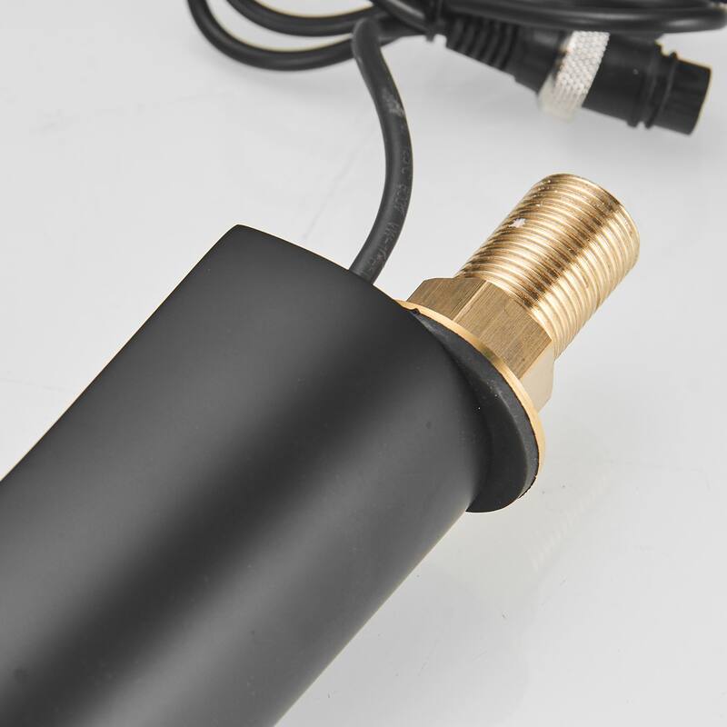 Matte Black Touchless Bathroom Faucet with Hole Cover Plate