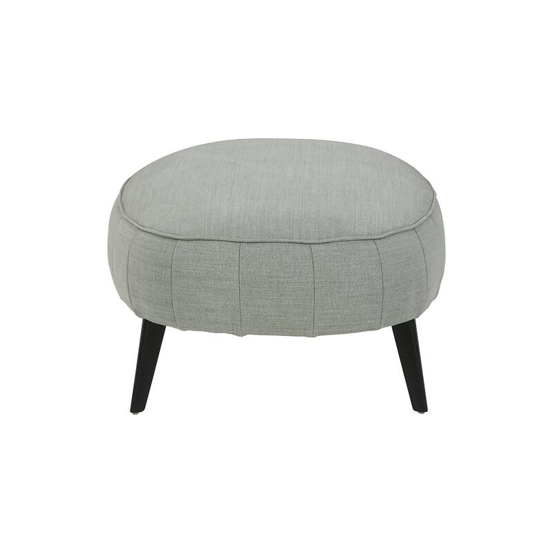 Signature Design by Ashley Hollyann Mid-Century Modern Gray Oversized Ottoman