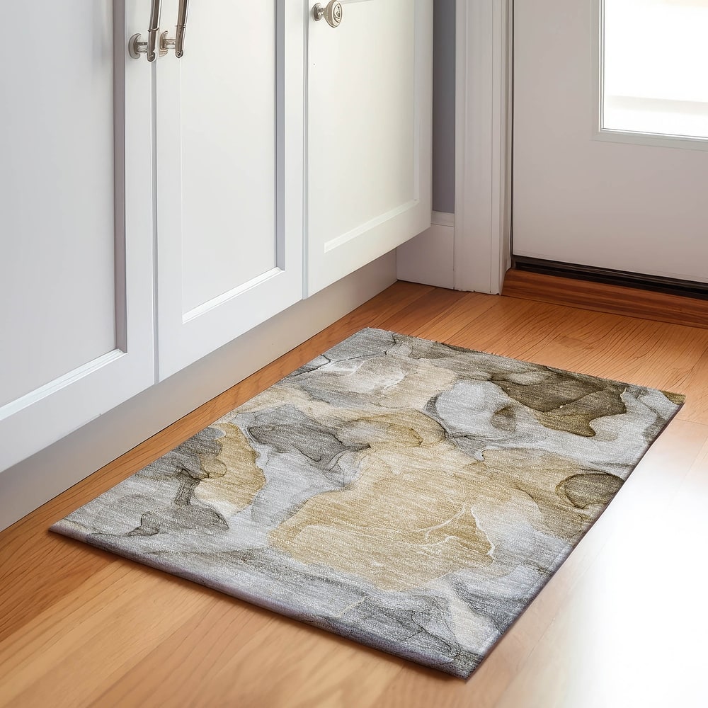Premium Washable Super Soft Abstract Watercolor Mayfield Rug
