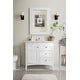 preview thumbnail 2 of 32, James Martin Vanities Palisades 36" Single Vanity, Bright White