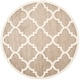 preview thumbnail 73 of 104, SAFAVIEH Amherst Blanch Modern Rug 5' Round - Wheat/Beige - Round