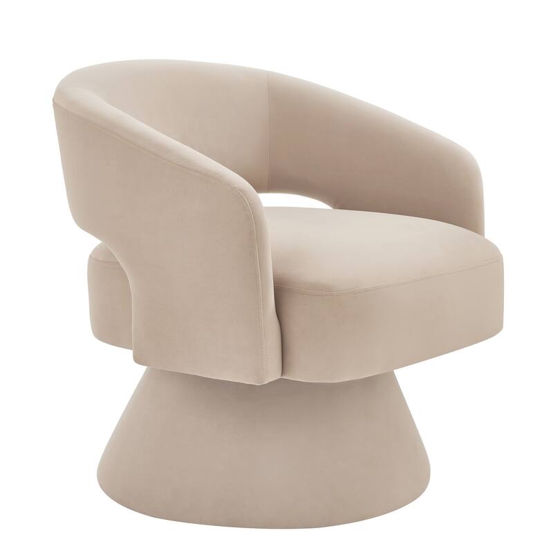 Modern Velvet Swivel Accent Chair, Set of 1