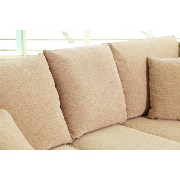 Shop Abbyson Santa Barbara Fabric Sectional Overstock 6315945