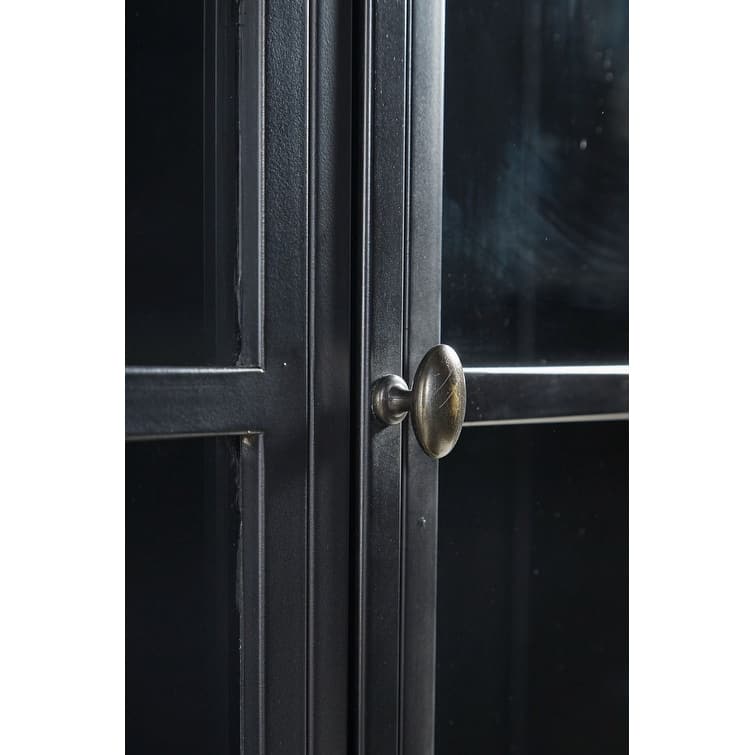 Furniture Classics Gilborne Arched 93.5" Storage Cabinet, Black