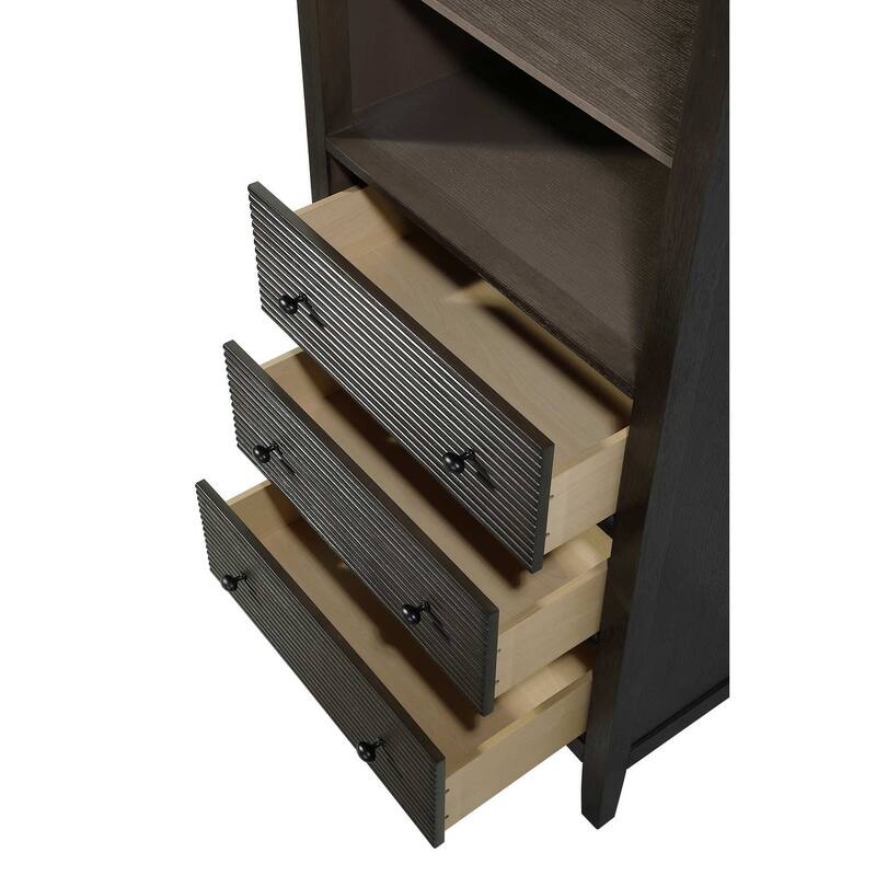 Kensington 16-28 Inch Open Shelving Bath Storage Cabinet