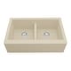 preview thumbnail 56 of 61, Karran Farmhouse Apron Front Quartz Double Bowl Kitchen Sink Kit