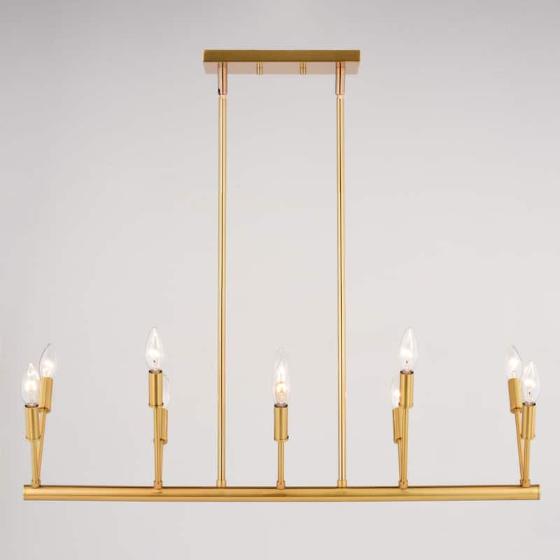 Vaxcel Lighting H0306 Warwick 10 Light 33" Wide Taper Candle Linear