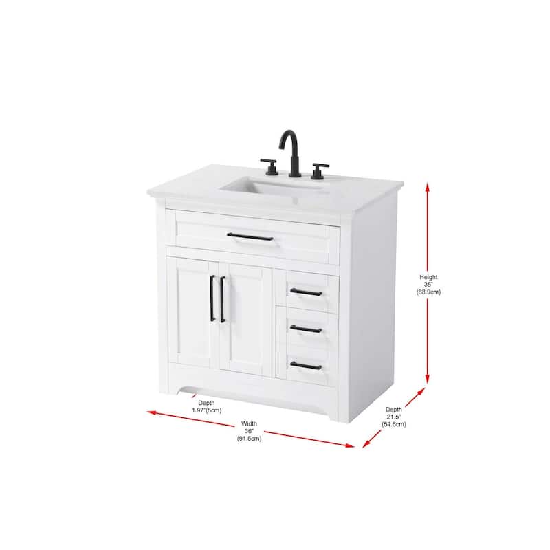 Nathaniel Single Bathroom Vanity (32-42 inch)