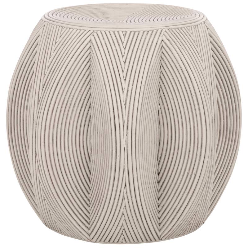 SAFAVIEH Home Oleg Accent Table - 20"W x 20"D x 18"H - White Washed