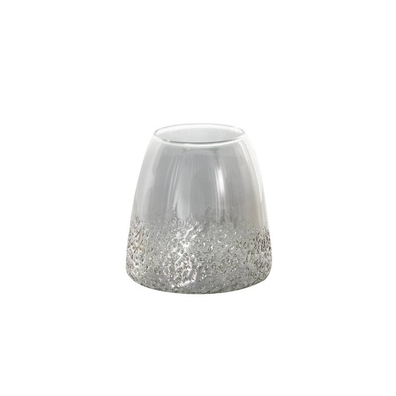 Glass Textured Decorative Vase - Set of 2 Gray - Roche River Decor