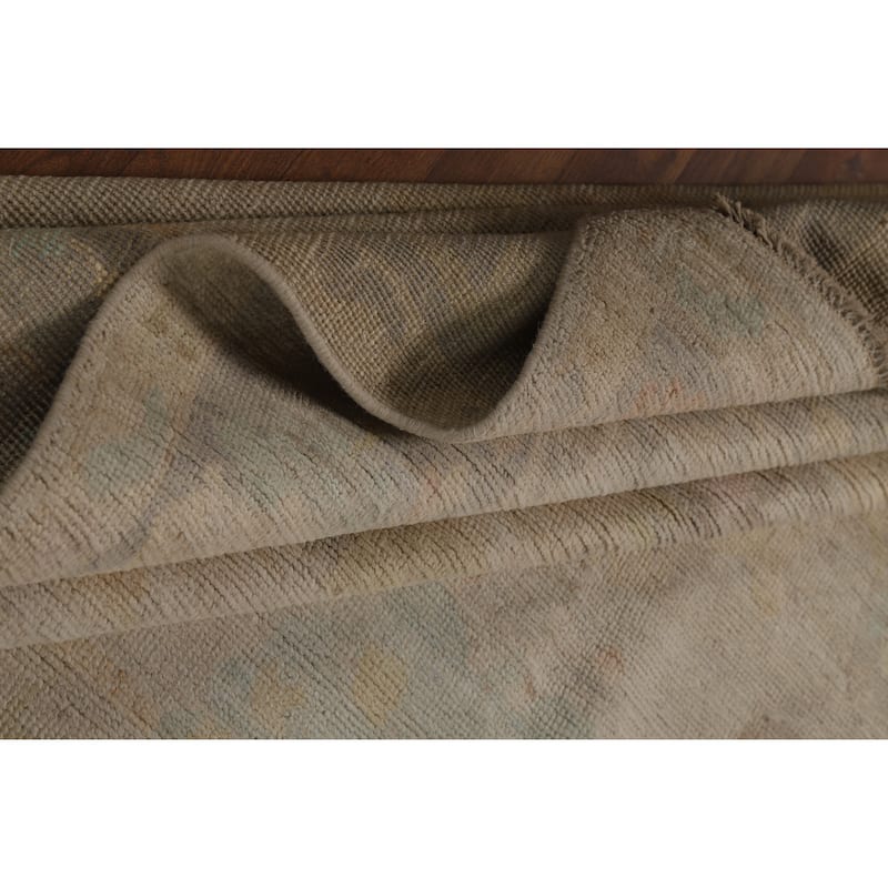 Oushak Turkish Area Rug Hand-Knotted Wool Carpet - 7'9"x 9'11"