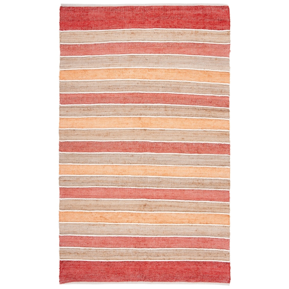 SAFAVIEH Handmade Striped Kilim Tenisha Stripe Wool Rug