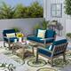 Option Grey Finish + Dark Teal Cushion