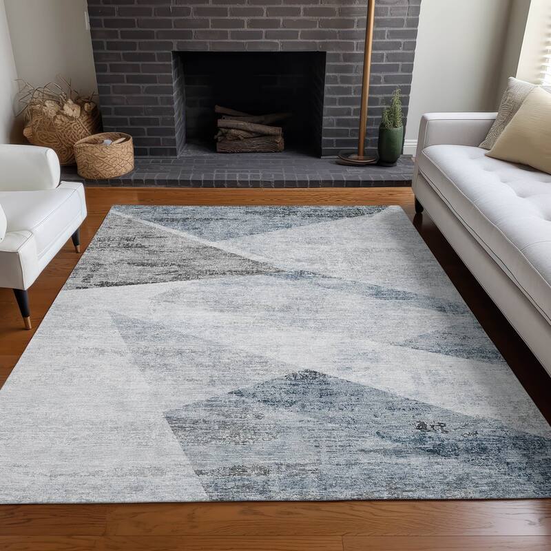 Premium Washable Super Soft Mayfield Rug - Sky - 5' x 7' 6" - Rectangle