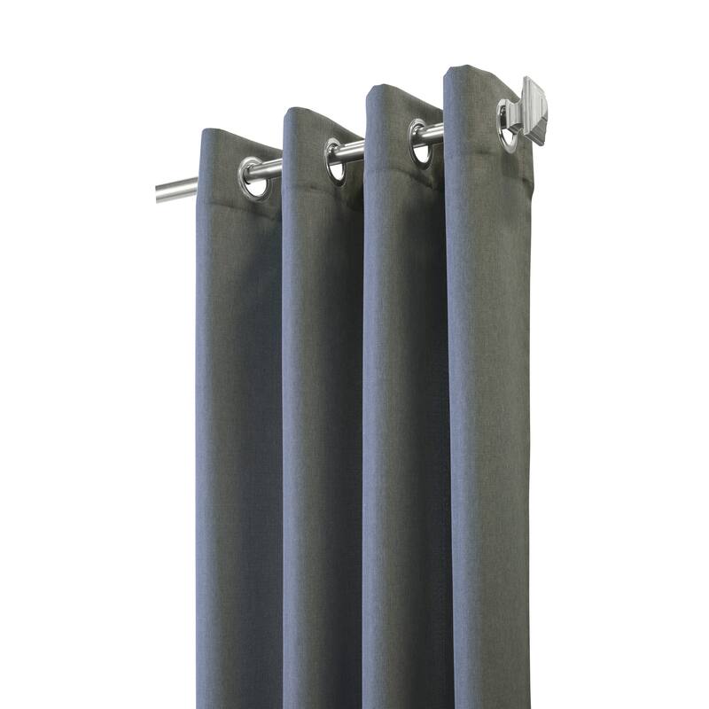 Margaret Richly Textured Woven Grommet Curtain Panel by Habitat